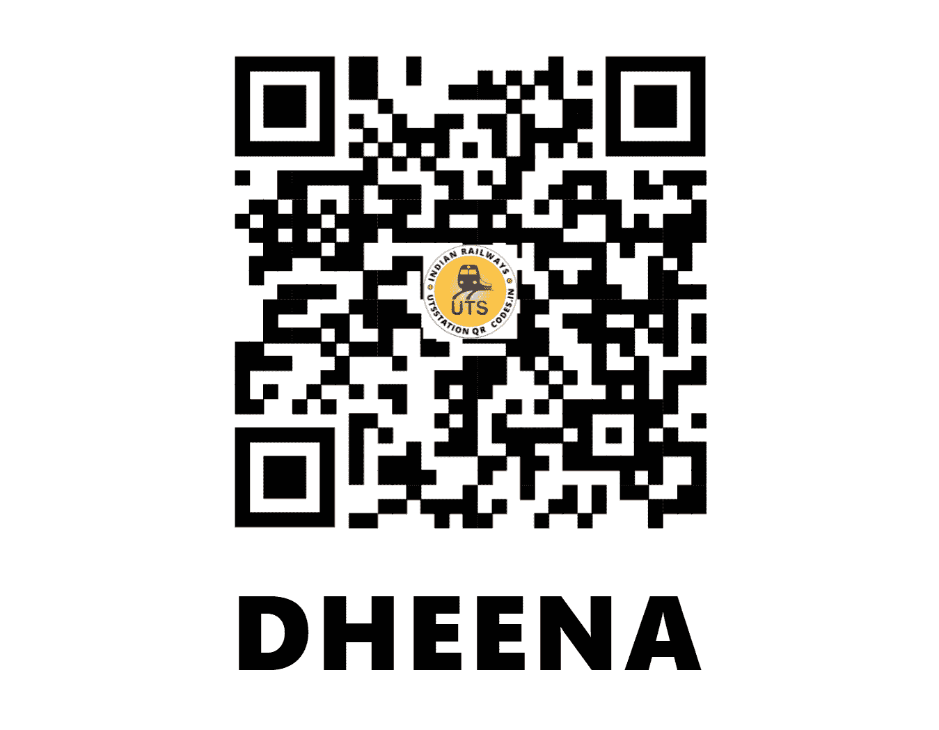 UTS QR Code for DHEENA - DHA - EC (UTTAR PRADESH)